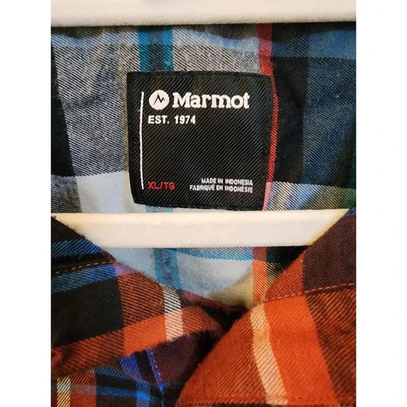 Men's Marmot Flannel Long Sleeved Lightweight XL - Picture 3 of 4